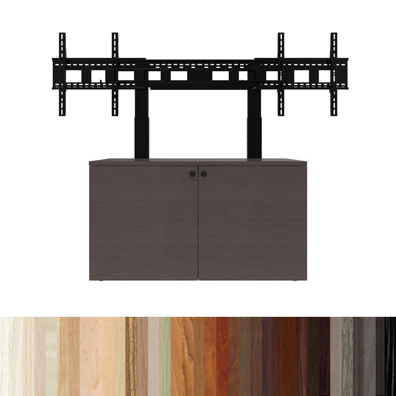 iCartTX Credenza (Dual Mount, 12U, 2 Bay, Laminate) CRED2L-D