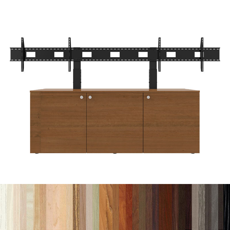 iCartTX Credenza (XL Dual Mount, 12U, 3 Bay, Laminate) CRED3L-DX