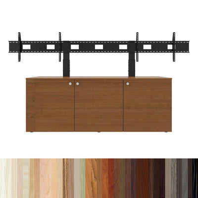 iCartTX Credenza (XL Dual Mount, 12U, 3 Bay, Laminate) CRED3L-DX