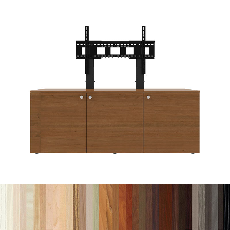 iCartTX Credenza (Single Mount, 12U, 3 Bay, Laminate) CRED3L-S
