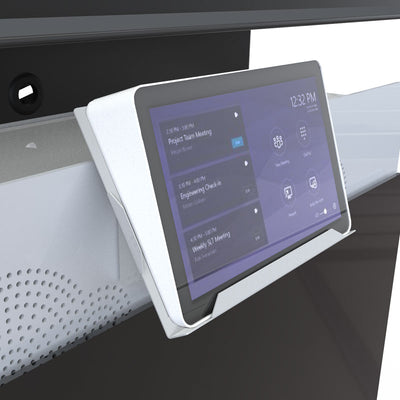 iCartTX Logitech Cradle LTAP-MNTKIT, control panel holder installed with panel