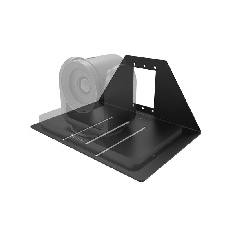 iCartTX PTZ Camera Wall Shelf (Above or Below, Black) PTZ-WM