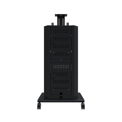 iCartTX Executive Series Mobile Media Cart RPS-800S, video conferencing cart rear view