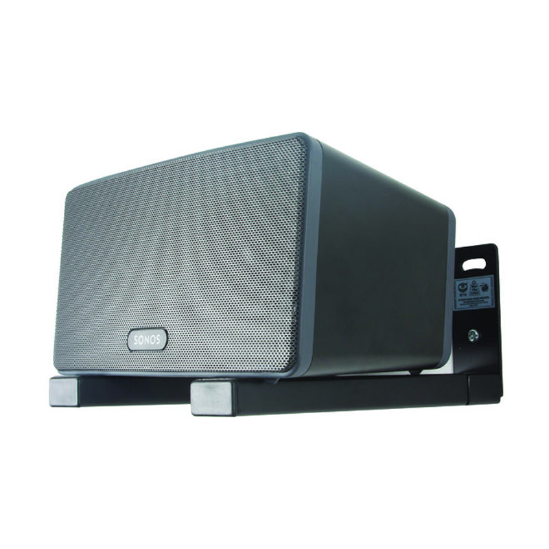 B-Tech Adjustable Center Channel Speaker Wall Mount BT15/B, speaker installed on wall mount
