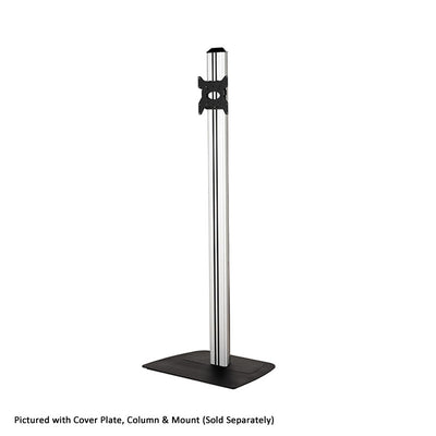 B-Tech Medium Floor Base BT4001/B, floor stand column with cover plate installed