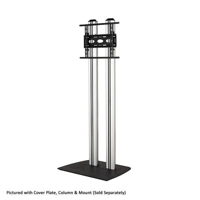 B-Tech Large Floor Base BT4002/B, dual-pole floor stand with cover plate