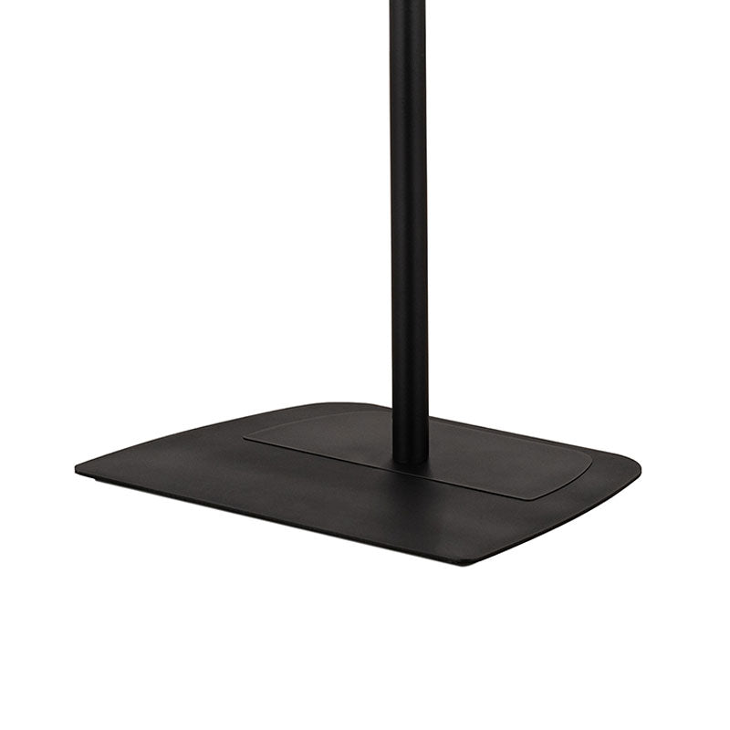 B-Tech Floor Stand Base Cover Plate BT4002-SPC/B, speaker stand base front three-quarter view