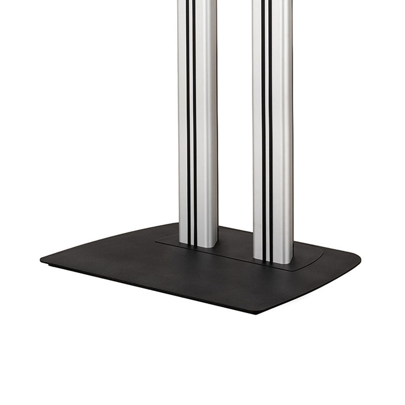 B-Tech Floor Stand Base Cover Plate BT4002-TCC/B, dual-pole floor stand base close-up