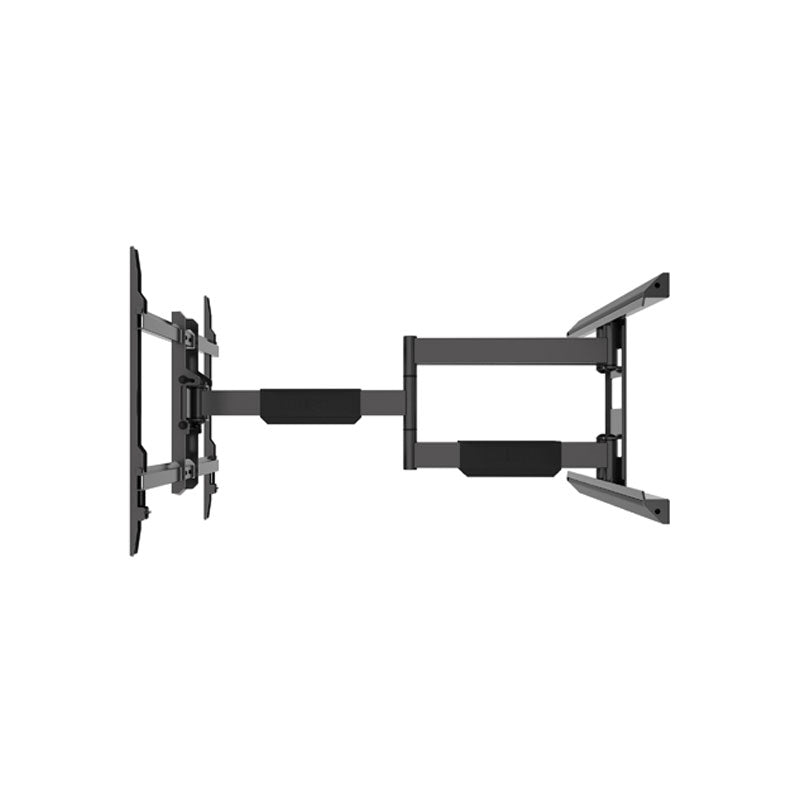 B-Tech Elements Plus Dual Arm TV Wall Mount BT5227/B, full-motion wall mount fully extended in a top view