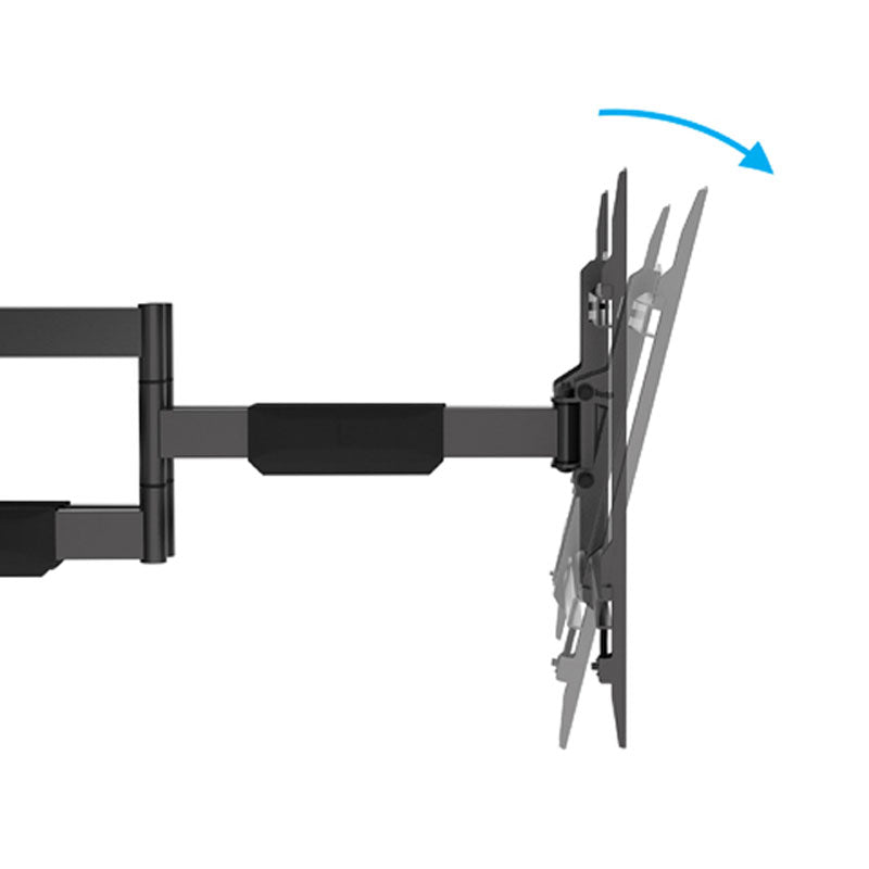 B-Tech Elements Plus Dual Arm TV Wall Mount BT5227/B, full-motion wall mount tilt adjustment demonstration