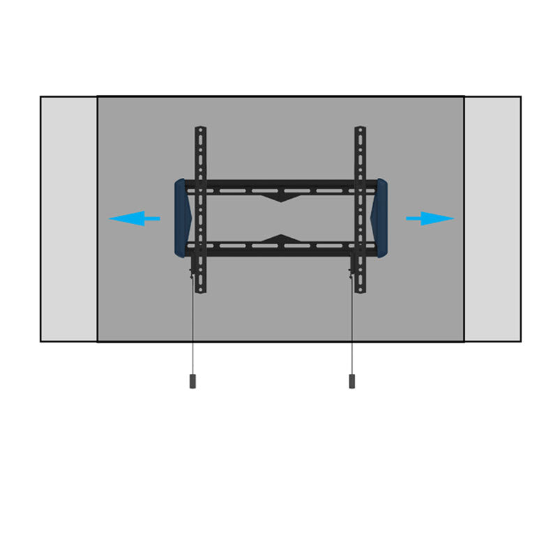 B-Tech Elements Large Fixed TV Wall Mount BT5441/B, wall mount lateral display adjustment diagram
