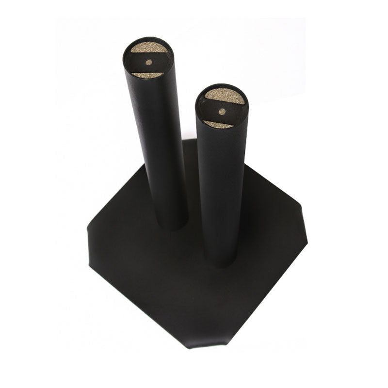B-Tech Atlas Speaker Stands BT608/B, dual-column display stand base view