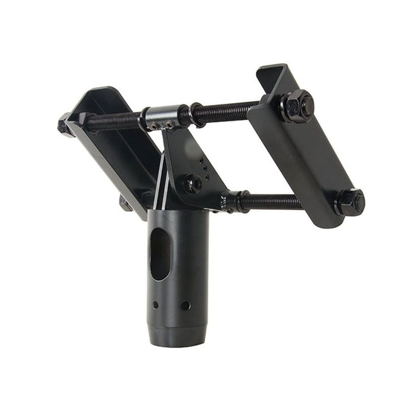 B-Tech System 2 I-Beam Girder Mount BT7017/B, projector mount adjustment assembly angled view