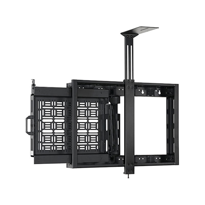 B-Tech Adjustable Accessory Mounting Arm BT7034/B, in-wall video mount extended with component rack