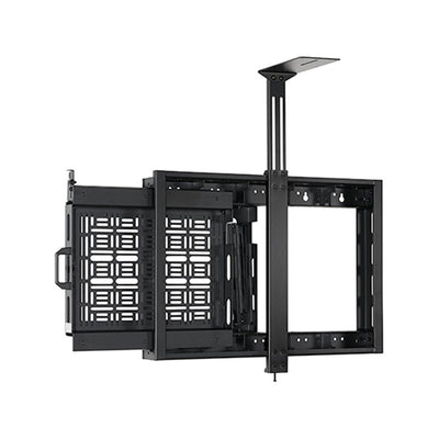 B-Tech Adjustable Accessory Mounting Arm BT7034/B, in-wall video mount extended with component rack
