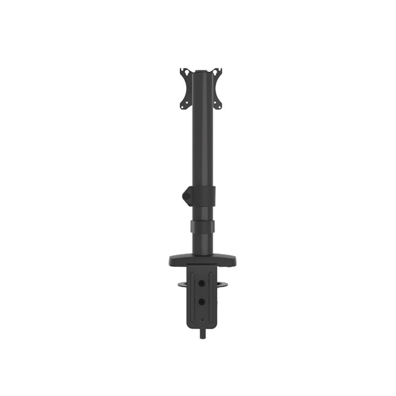 B-Tech Flex Solo Full Motion Desk Mount BT7351/B, single-monitor desk mount rear upright view