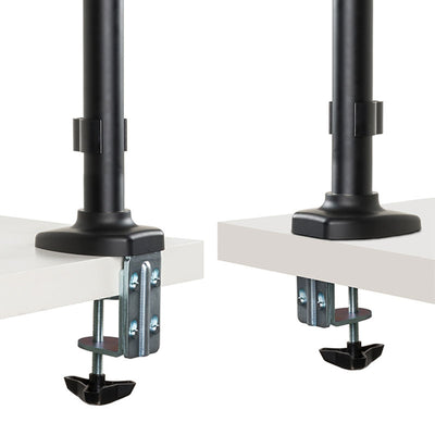 B-Tech Dual Monitor Desk Mount BT7374/B, desk monitor arm clamp mounting options
