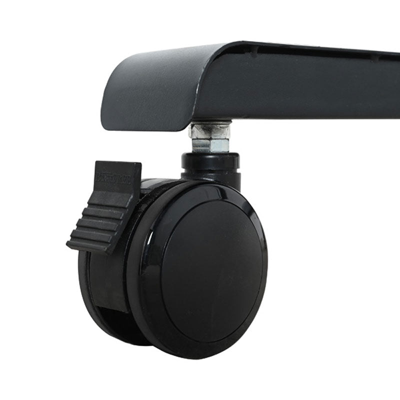 B-Tech Momentum One Mobile Medium TV Cart BT7504/B, mobile display stand locking caster detail