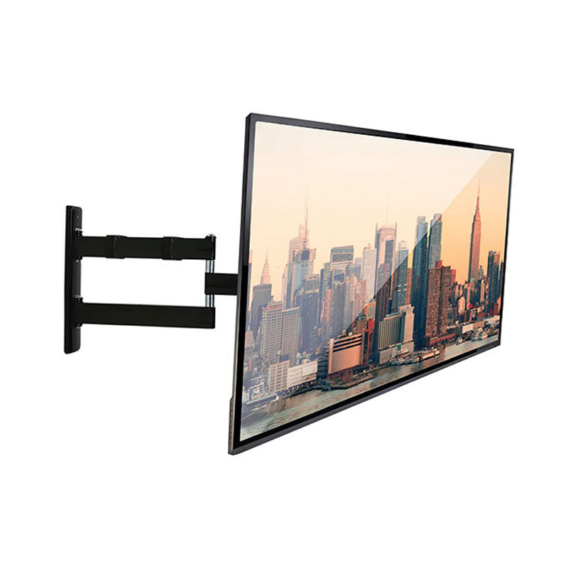 B-Tech Medium Dual Arm TV Wall Mount BT7515/PB, articulating wall mount extended with a display