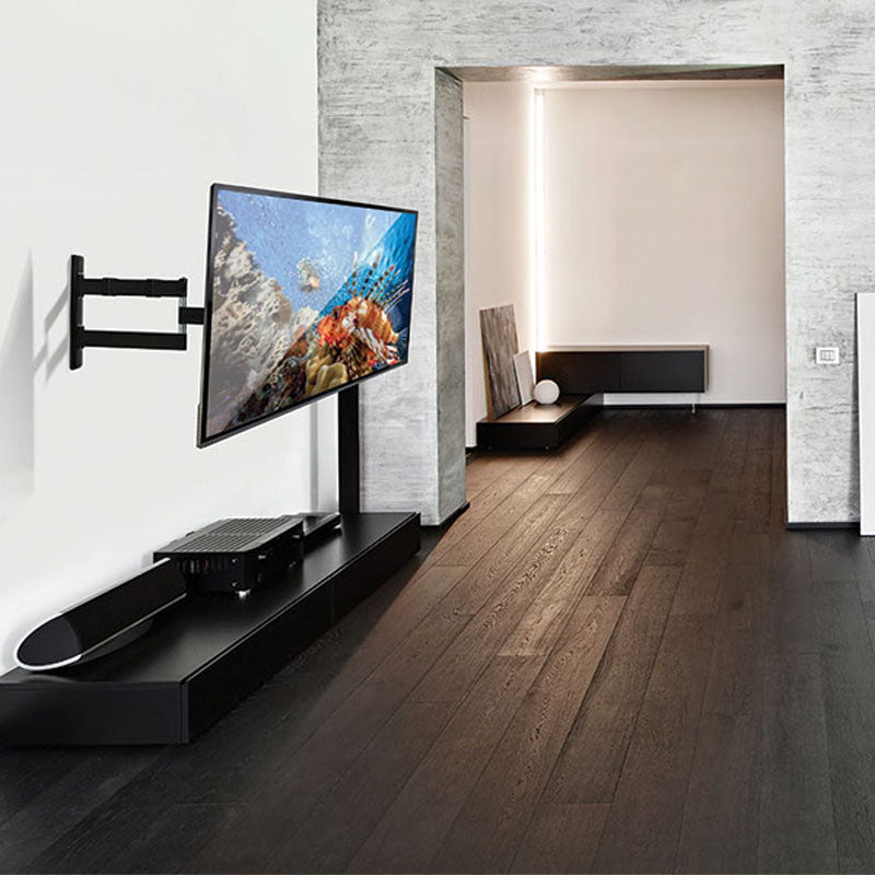 B-Tech Medium Dual Arm TV Wall Mount BT7515/PB, articulating television wall mount installed in a living room