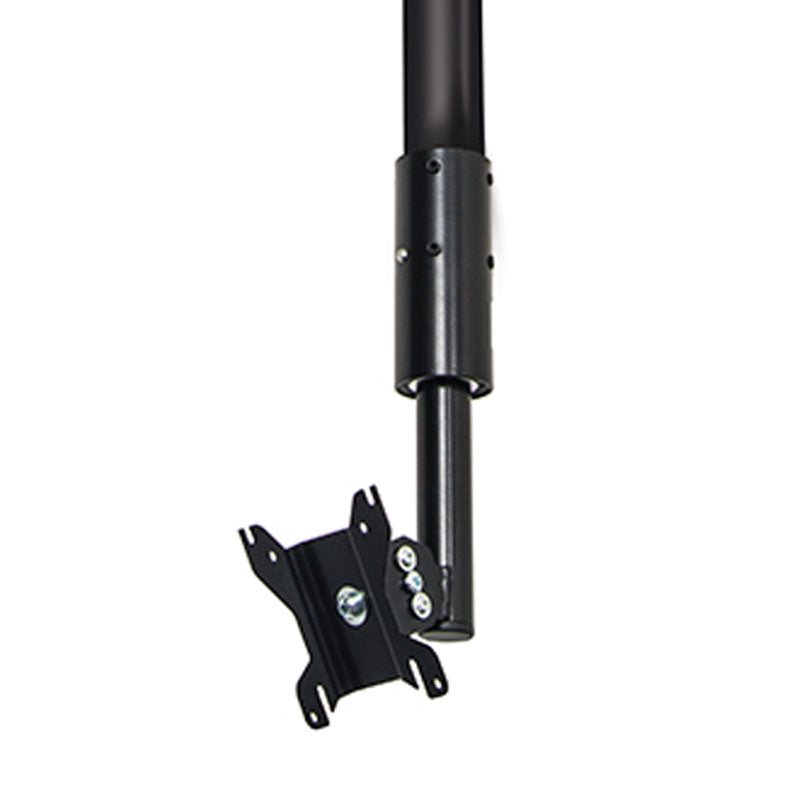 B-Tech Small TV Ceiling or Desk Mount BT7553-200/BB, telescoping display pole adjustment positions