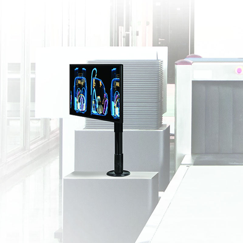 B-Tech Small TV Ceiling or Desk Mount BT7553-200/BB, medical monitor stand installed in clinical room