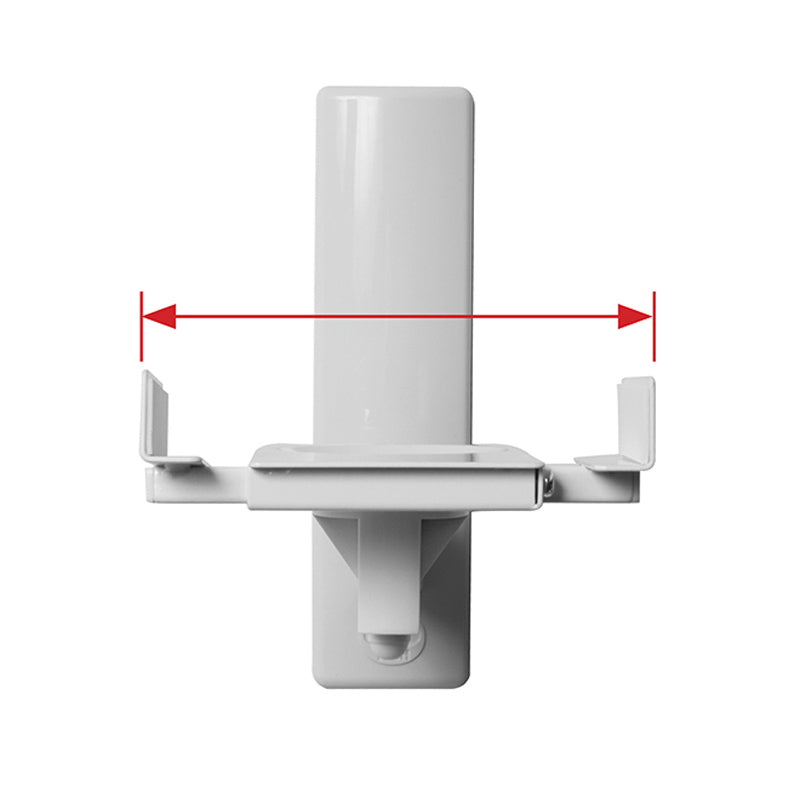 B-Tech Side Clamp Speaker Wall Mounts BT77/W, speaker wall mount width adjustment diagram
