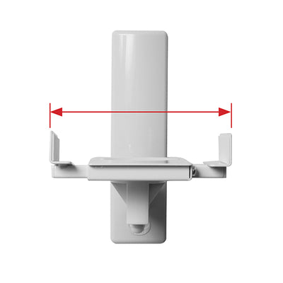 B-Tech Side Clamp Speaker Wall Mounts BT77/W, speaker wall mount width adjustment diagram