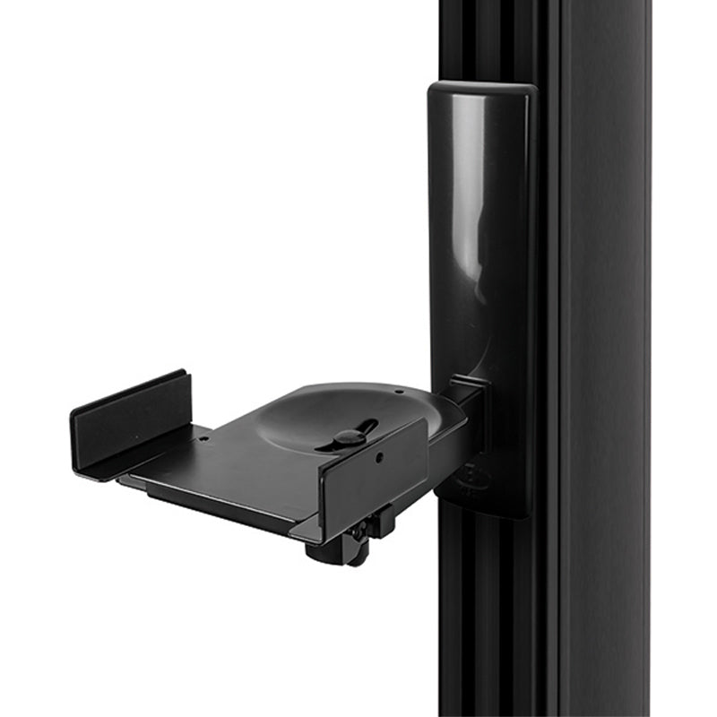B-Tech Side Clamp Speaker Wall Mounts BT77/W, speaker wall mount accessory shelf