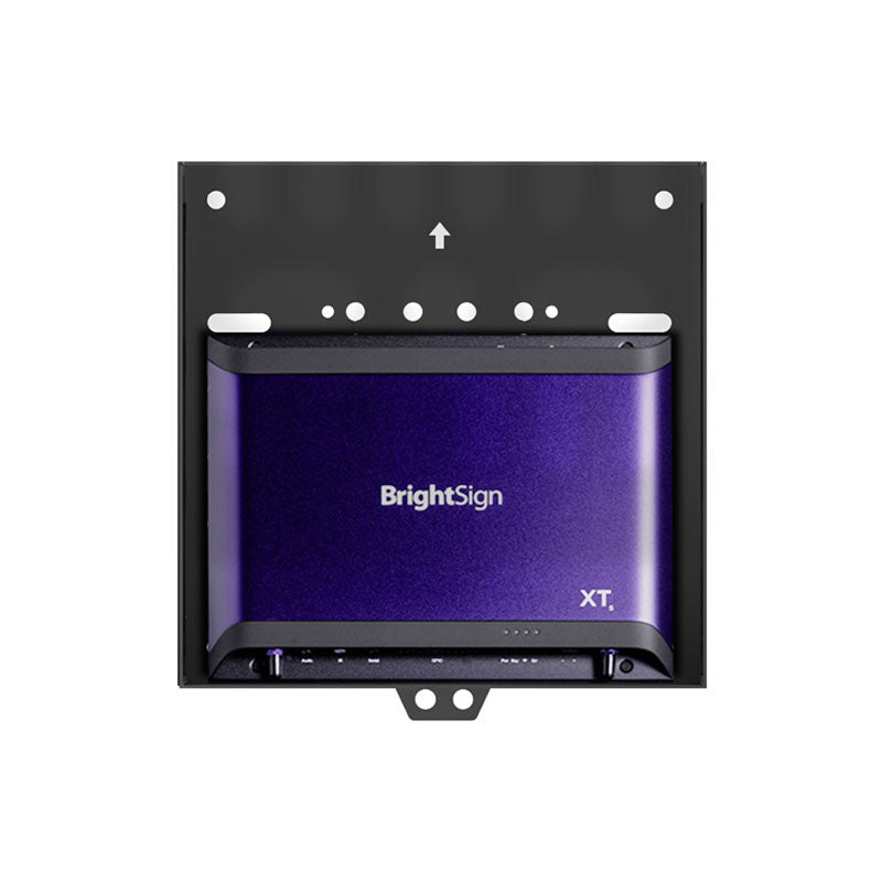B-Tech Small AV Storage Cradle BT7780/B, media player enclosure with device installed