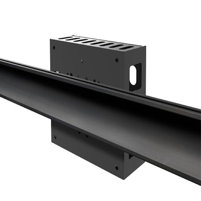 B-Tech Small AV Storage Cradle BT7780/B, media player enclosure mounted to rail