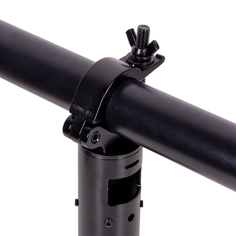 B-Tech System 2 Truss Clamping Mount BT7825/B, pole crossbar clamp installed