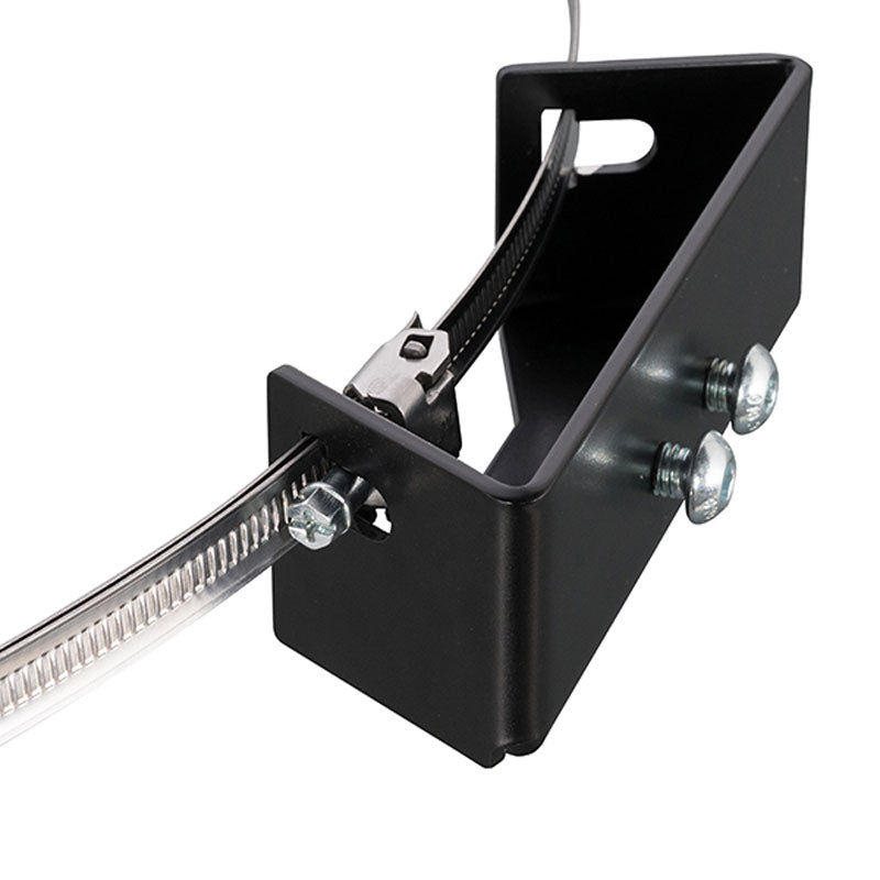 B-Tech Column or Pillar Clamp BT7832/B, security lock mechanism close-up