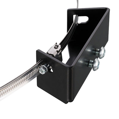 B-Tech Column or Pillar Clamp BT7832/B, security lock mechanism close-up