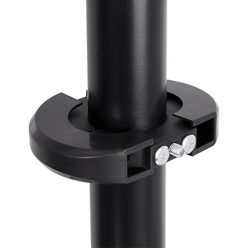 B-Tech Two-Piece Accessory Collar BT7841/B, pole collar clamp installed