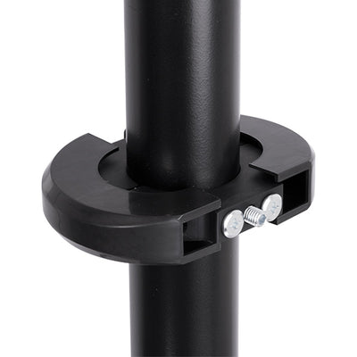 B-Tech Two-Piece Accessory Collar BT7841/B, pole collar clamp installed