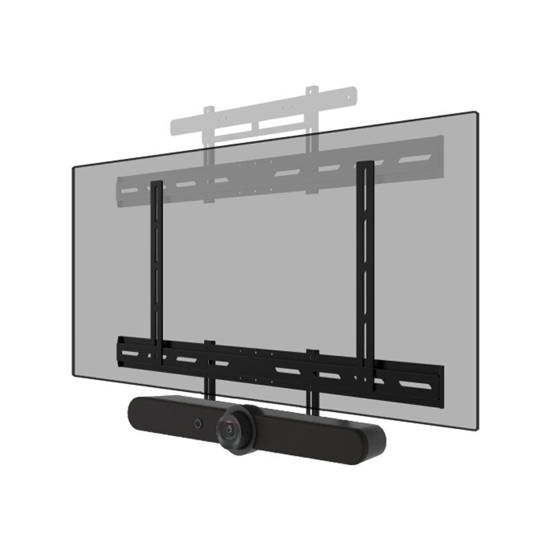 B-Tech Universal Conferencing Mount BT7870/B, soundbar mount installed beneath display