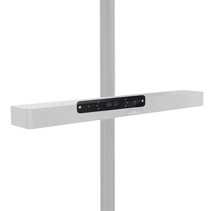 B-Tech Mounting Plate BT7877/B, white display stand horizontal rail on vertical column