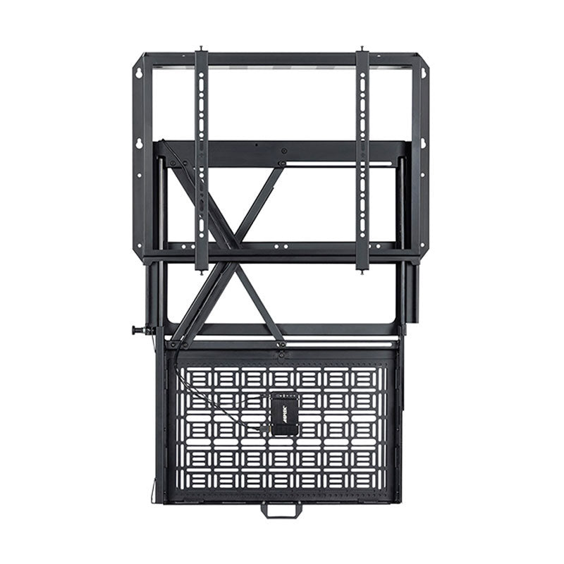 B-Tech XL Fixed TV Wall Mount BT7885/B, recessed display mount in a fully raised front view