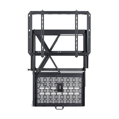 B-Tech XL Fixed TV Wall Mount BT7885/B, recessed display mount in a fully raised front view