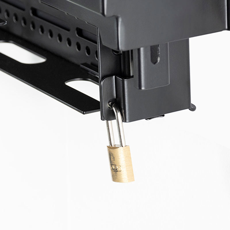 B-Tech XL Fixed TV Wall Mount BT7885/B, recessed display mount padlock security point