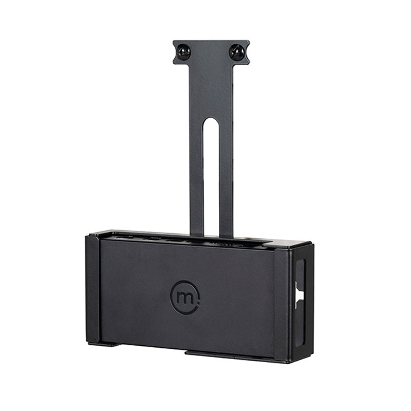 B-Tech Mounting Cradle BT7886/B, media player enclosure with vertical bracket, front view