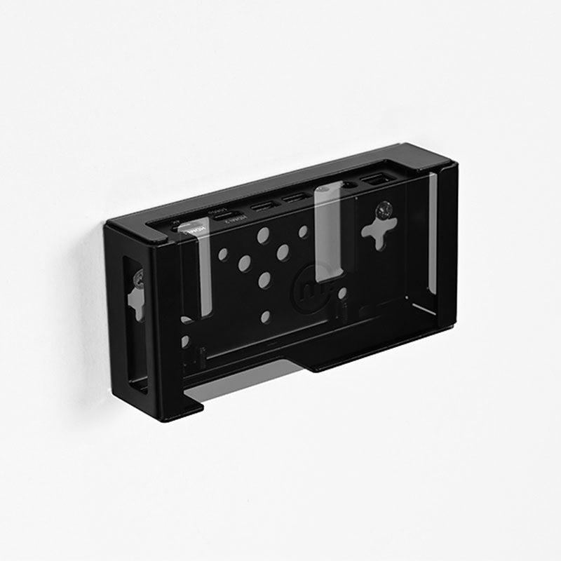 B-Tech Mounting Cradle BT7886/B, media player enclosure, closed rear perspective