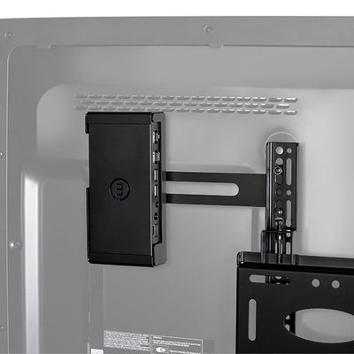 B-Tech Mounting Cradle BT7886/B, media player enclosure installed behind display