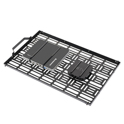 B-Tech Wall Mounted AV Storage Tray BT7889/B, media device wall mount tray with components