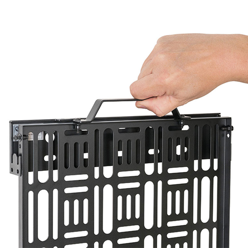 B-Tech Wall Mounted AV Storage Tray BT7889/B, media device tray carry-handle detail