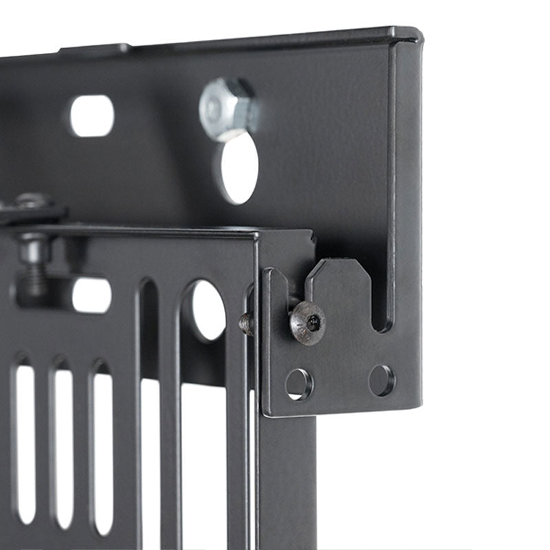 B-Tech Wall Mounted AV Storage Tray BT7889/B, media device tray mounting-latch detail