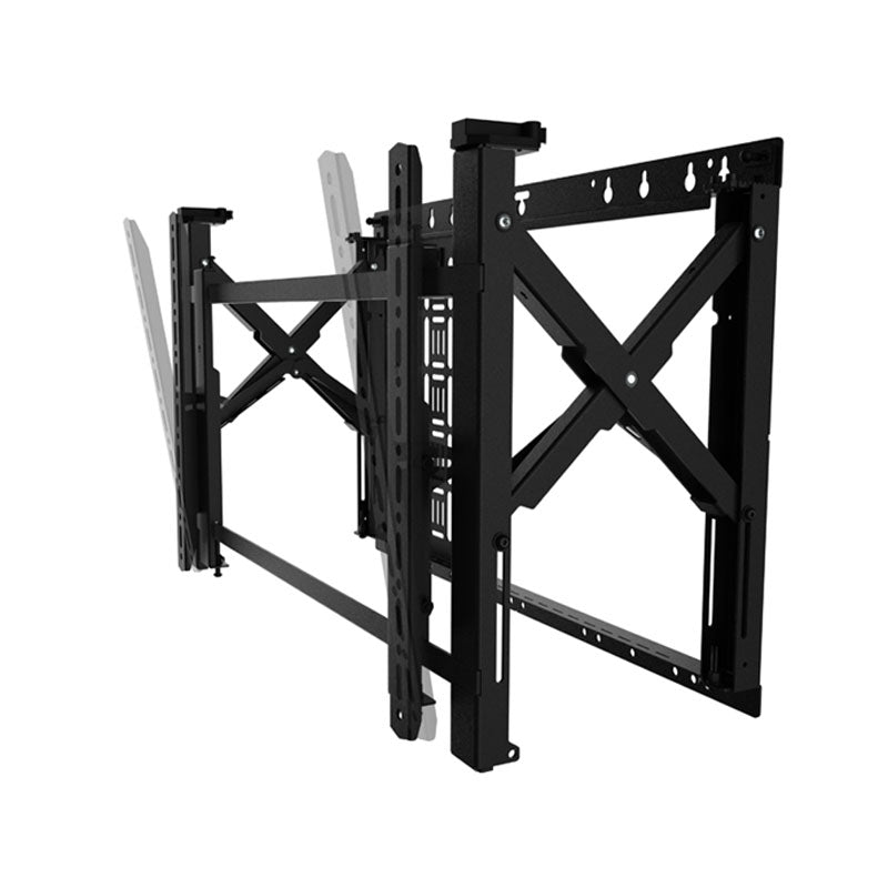B-Tech XL Pull-Out TV Wall Mount BT7896/B, ceiling display mount frame extended for service