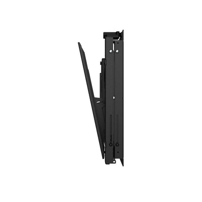 B-Tech XL Pull-Out TV Wall Mount BT7896/B, ceiling display mount folded in a side-profile view