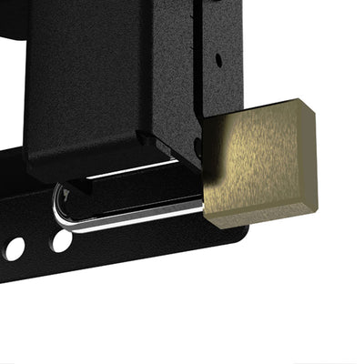 B-Tech XL Pull-Out TV Wall Mount BT7896/B, ceiling mount padlock security point detail